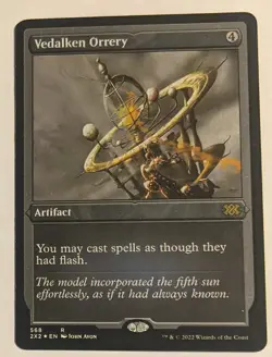 MTG English N/M FOIL ETCHED Magic Card VEDALKEN ORRERY Double Masters 2 2XM - Image 1
