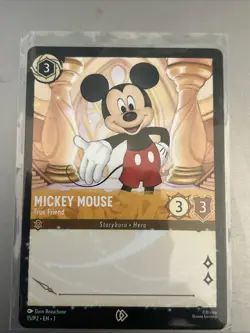 Lorcana Mickey Mouse - True Friend (15/P2) Disney Lorcana Promo Cards NM - Image 2