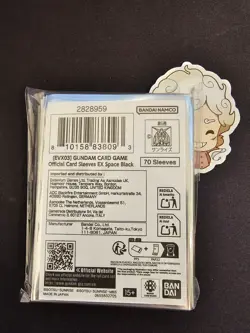 GUNDAM CARD GAME Official Card Sleeves EX Space Black (70pcs) [EVX03] NEW SEALED - Image 2