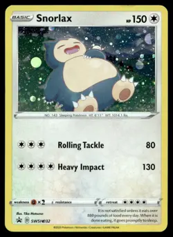SWSH: Sword & Shield Promo Cards Snorlax Promo SWSH032 Pokemon TCG - Image 1