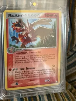 Blaziken 5/108 EX Power Keepers Pokemon Card Reverse Holo NM Condition - Image 1