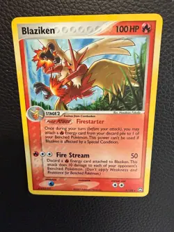 Blaziken 5/108 EX Power Keepers Pokemon Card Reverse Holo NM Condition - Image 4