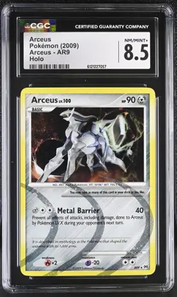 CGC 8.5 Arceus 2009 Arceus AR9 Holo Pokemon Card - Image 1