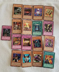 17 1st ED NM Yugioh Complete Set Pharanoic Guardian PGD SILVER RARE CARDS - Image 2