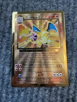 Pokemon Card Charizard 4/102 Gold Metal Celebrations UPC 25th Anniversary - Image 1