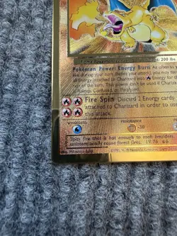 Pokemon Card Charizard 4/102 Gold Metal Celebrations UPC 25th Anniversary - Image 3