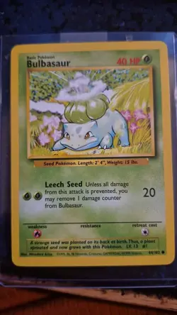 Pokemon Bulbasaur Base Set #044/102 LP - Image 1
