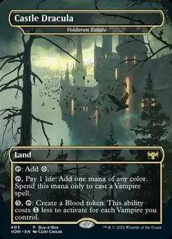 Castle Dracula BIBB Promo -Foil Light Play MTG Innistrad: Crimson Vow - Image 1