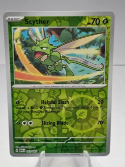 Scyther Reverse Holo 123/165 Scarlet & Violet 151 Pokemon Card - Image 1
