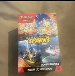 Pokemon TCG Scarlet & Violet Surging Sparks Booster Bundle 6 Packs, New Sealed - Image 1