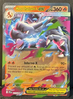 Mega Charizard X ex (#013/094) - Holofoil ME - Phantasmal Flames NM Pokemon - Image 1
