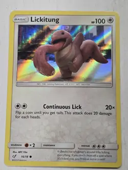 Pokemon TCG Lickitung (Holo Common) 16/18 Detective Pikachu Holo - Image 1