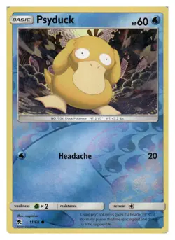 Psyduck 11/68 Common Hidden Fates Pokemon Reverse Holo Lightly Played - Image 1