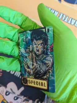 Holo Foil Yusuke Yu Yu Hakusho Anime Drip Card Doujin Japanese Street Wear DBZ - Image 2