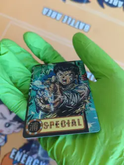 Holo Foil Yusuke Yu Yu Hakusho Anime Drip Card Doujin Japanese Street Wear DBZ - Image 5