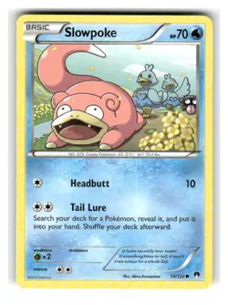 Slowpoke 19/122 Common BREAKpoint Pokemon Lightly Played - Image 1