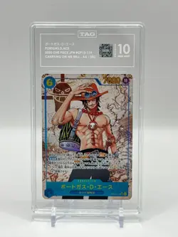 One Piece Japan Portgas D. Ace Carrying on His Will OP13-119 SEC TAG 10 - Image 1
