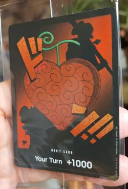 Op12 One Piece Don Card Your Turn + 1000 Devil Fruit Foil Sealed - Image 1