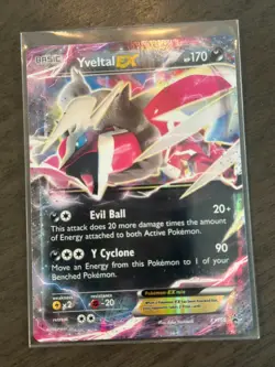 Yveltal EX LIGHTLY PLAYED CONDITION POKEMON CARD XY150 XY Holo PROMO CARD - Image 1