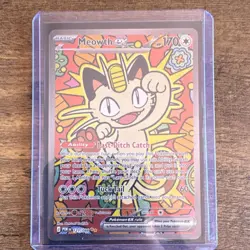 Pokemon Meowth ex EX 170 HP Basic Ability Card 121/088 POR Set 2024 - Image 1