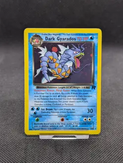 Dark Gyarados 8/82 Holo Team Rocket Pokemon Card WOTC NM - Image 1