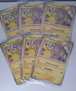 Pikachu At The Museum Promo Jumbo Pokemon Card Sealed. Multiple Available. - Image 1