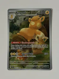 Pokemon Pawmot TCG Scarlet & Violet Base Set Holo Illustration Rare Card 209/198 - Image 1