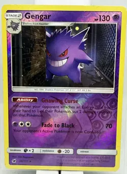 Gengar 38/111 Sm-Crimson Invasion Reverse Holo Stage 2 Pokemon Card - Image 1