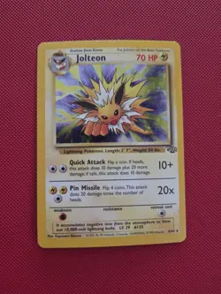 Jolteon 04/64 Holo Rare Pokemon Card English Jungle 1999 WOTC TCG CCG Unlimited - Image 1