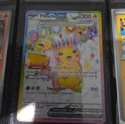 Pokemon TCG Surging Sparks Pikachu EX Card 219/191 Nm - Image 1
