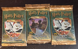 LOT 3 Harry Potter Trading Card Game Booster Pack NEW Factory Sealed - Image 1
