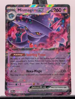 Pokemon Card Mismagius Ex 036/094 Phantasmal Flames Double Rare Holo NM - Image 1