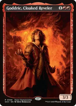 1x Goddric, Cloaked Reveler - Foil - Store Championship Promo NM-Mint, English U - Image 1