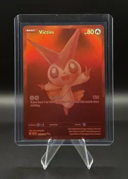 Pokemon TCG Victini Card Black Bolt Red Holo BWR 171/086 - Image 1