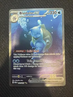 Pokemon TCG Blastoise EX Sir 200/165 Scarlet & Violet 151 - Image 2