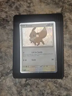 Eevee - SVP 200 Pokemon TCG Destined Rivals Cosmos Holo Black Star Promo Card NM - Image 1