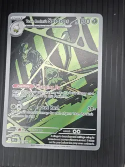Pokemon Team Rocket's Spidops 187/182 Illustration Rare Destined Rivals NM - Image 1
