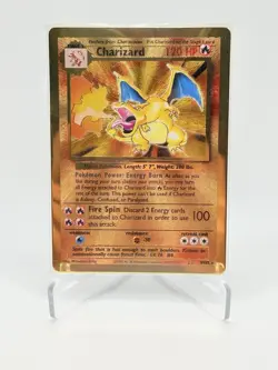 Pokemon Card Charizard 4/102 Gold Metal Celebrations UPC 25th Anniversary - Image 1