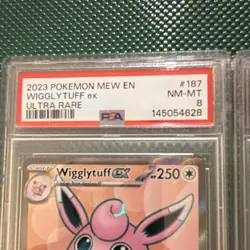 Pokemon TCG Lot (2) - Wigglytuff ex #187 Ultra Rare PSA 8 & Snorlax #051 PSA 9 - Image 3