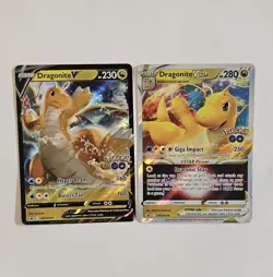 ✨MINT✨ Dragonite V & Dragonite VSTAR SWSH235 &236 Black Star Promo Pokemon GO - Image 1