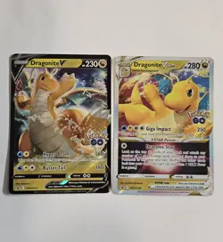 ✨MINT✨ Dragonite V & Dragonite VSTAR SWSH235 &236 Black Star Promo Pokemon GO - Image 2