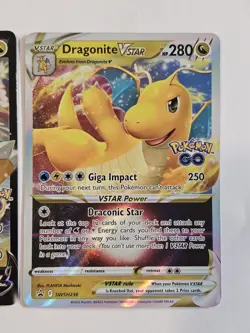 ✨MINT✨ Dragonite V & Dragonite VSTAR SWSH235 &236 Black Star Promo Pokemon GO - Image 4