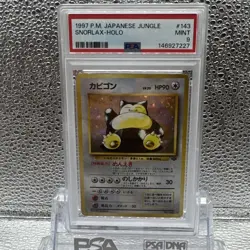 Pokemon PSA 9 Snorlax Japanese Jungle Holo Rare - Image 1