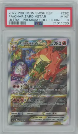 2022 Pokemon Charizard UPC Promo Charizard VSTAR SWSH262 PSA 9 Mint - Image 1