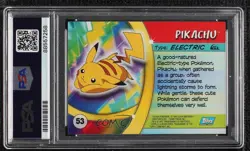 Pikachu Topps Pokemon Advanced Challenge PSA 9 MINT 2004 - Image 2