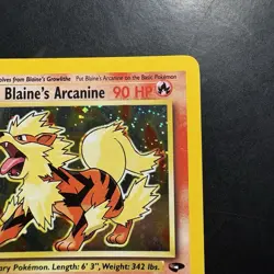 Pokemon Vintage Holo Blaine's Arcanine 1/132 Gym Challenge Wotc - Image 3