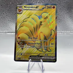 Holo Ninetales ex - 186/165 Ultra Rare Scarlet & Violet 151 Pokemon TCG NM - Image 2