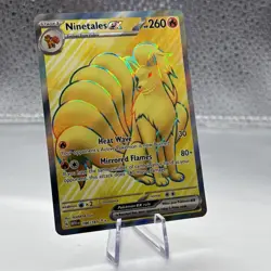 Holo Ninetales ex - 186/165 Ultra Rare Scarlet & Violet 151 Pokemon TCG NM - Image 4