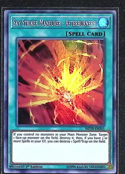 Sky Striker Maneuver - Afterburners! MP19-EN261 Super Rare 1st Edition - Yugioh - Image 1