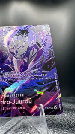 One Piece Zoro-Juurou (ST18-004/166) OP12 Legacy of the Master NM FOIL- SP - Image 5